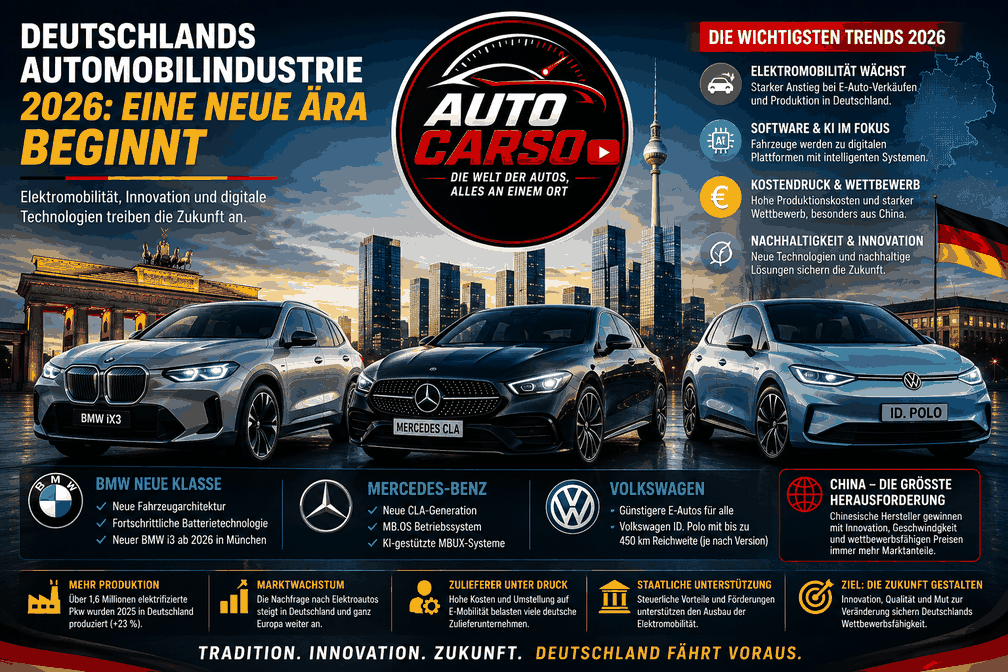 Deutschlands Automobilindustrie 2026: Eine neue Ära beginnt Deutschlands Automobilindustrie 2026: Eine neue Ära beginnt